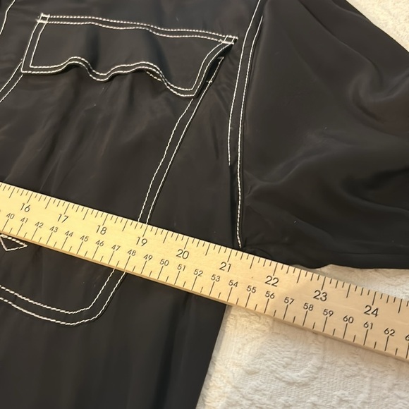 NWT All Saints Vita shirt dress. Black, women’s size 6. Fabulous dress. - Picture 8 of 8